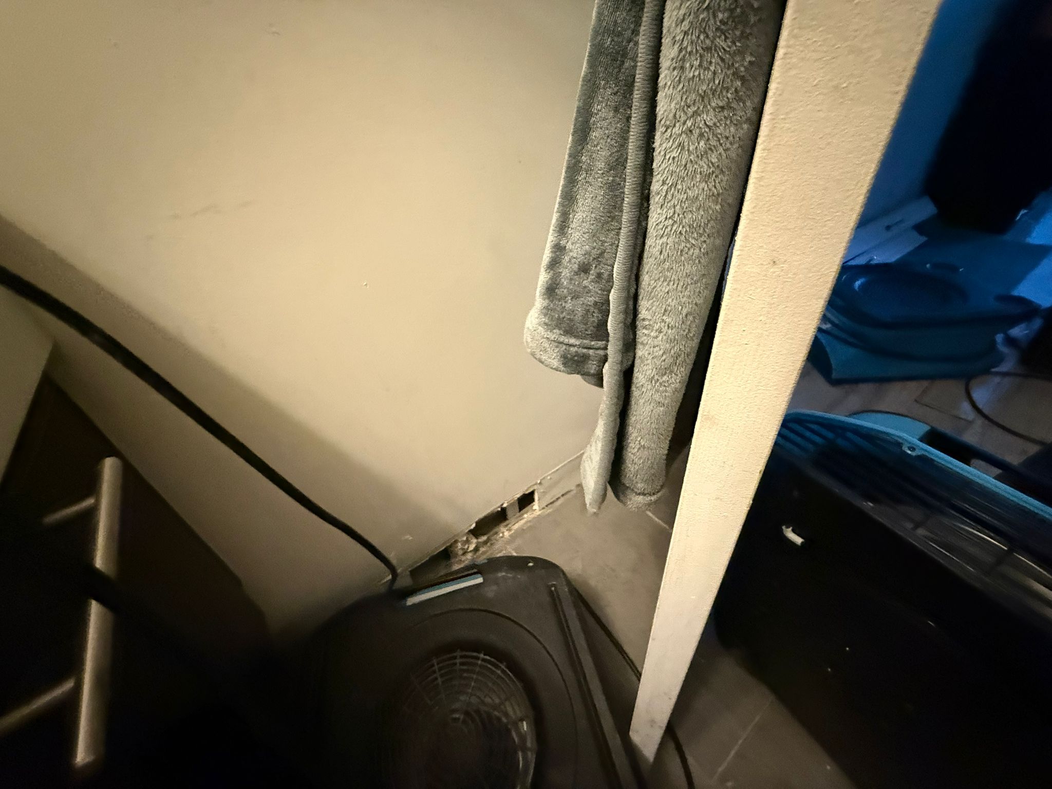 Drywall repair after water damage restoration Ajax